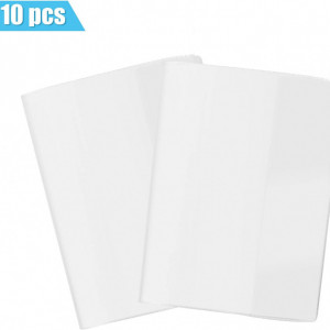 Set de 10 coperti pentru pasaport/carnet Mizijia, PVC, transparent, 150 X 110 mm