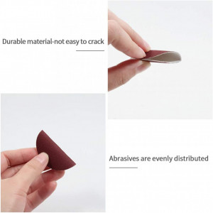 Set de 100 discuri pentru slefuit SPEEDWOX, oxid de aluminiu, granulatie 320, rosu, 5 cm
