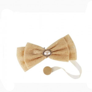 Set de 2 accesorii magnetice pentru perdele Kasahome, textil, bej, 7 X 15 cm
