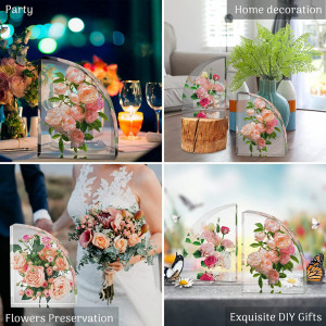 Set de 2 matrite pentru rasina epoxidica Topretty, silicon, transparent, 10 x 13 cm