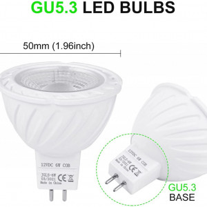 Set de 2 spoturi YAYZA, LED, lumina verde, GU5.3, 5 x 5,2 cm