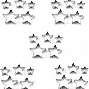 Set de 25 forme pentru prajituri MsdeBersSKER, otel inoxidabil, argintiu, 7,5 x 7 cm