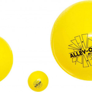 Set de 5 mingi ALLEY-OOP, galben/negru