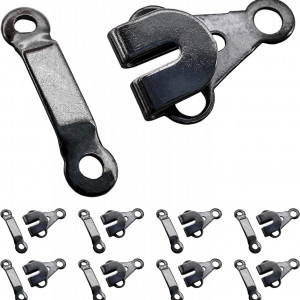 Set de 50 carlige de prindere pentru pantaloni Allgemein, metal, negru, 2 x 2 cm