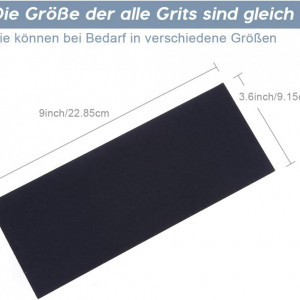 Set de 51 coli de smirghel Zacro, gri/negru, 22,85 x 9,15 cm