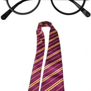Set de ochelari si esarfa de magician Formemory, plastic/poliester, multicolor, 8,9 x 142 cm