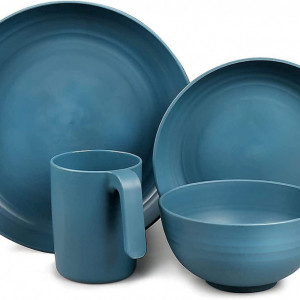 Set de vesela Greentainer, plastic, multicolor, 16 piese
