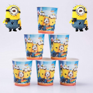 Set de vesela Minioni INTVN, carton, multicolor, 35 piese