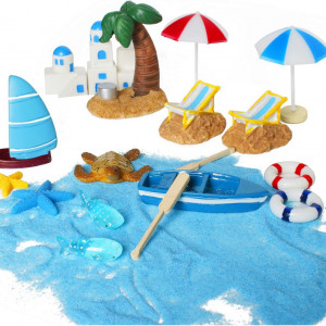 Set decoratiuni pentru casa de papusi Ganeric, plastic, multicolor