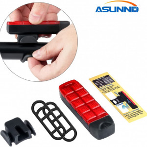 Stop de spate pentru bicicleta ASUNND, USB, IPX4 grad impermeabil, 680mAh, 132 x 33 x 28mm
