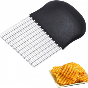 Taietor pentru legume XiXiRan, otel inoxidabil/plastic, argintiu/negru, 14 x 9 cm