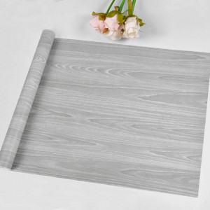 Tapet autoadeziv Sunm, PVC, gri, 45 x 300 cm