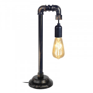 Veioza Darende, metal, negru, 45 x 14 x 18 cm