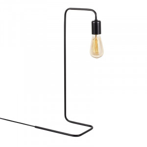 Veioza Dereham, metal, negru, 55 x 17 x 28 cm