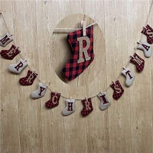 Banner Merry Chrismas Fusey, bumbac, multicolor, 2,5 m