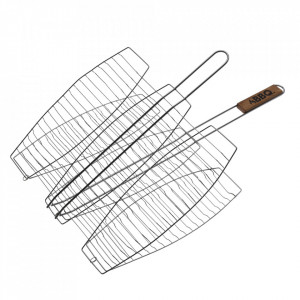 Grill pentru 3 pesti, suport inox, Karll, 66 x 41,5 x 2,5 cm