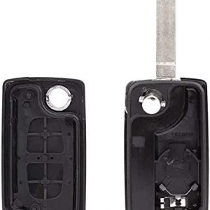 Husa cheie pentru Citroen 207 307 308 C3 C4 Obestest, plastic, negru
