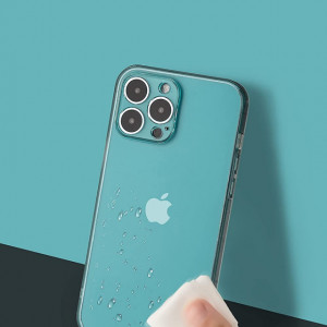 Husa de protectie pentru iPhone 12 Tigratigro, TPU, albastru opac, 6,1 inchi
