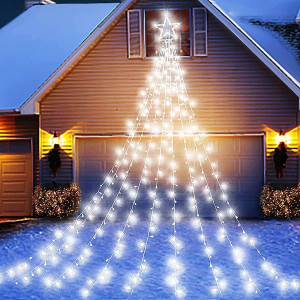 Instalatie de Craciun Ailgely, LED, alb rece, 3,5 m