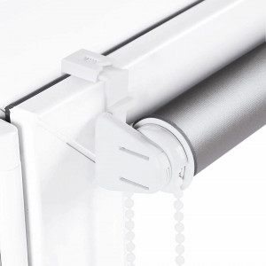 Jaluzea cu role fara foraj pentru ferestre/usi Sekey, poliester, alb, 130 x 105 cm