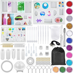 Kit de turnare AnMeelin, cu matrita si accesorii, silicon/metal, multicolor, 133 piese