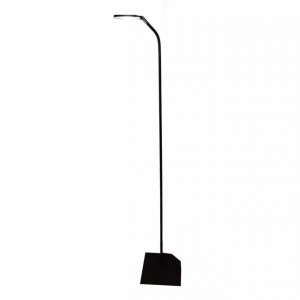 Lampadar Cubic, metal, negru, 23 x 140 x 20 cm