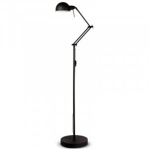 Lampadar DeVecchi, metal, negru, 158 x 55 x 15 cm, 40w