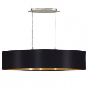 Lustra tip pendul Maserlo III tesatura/otel, bej, 2 becuri, 230 V