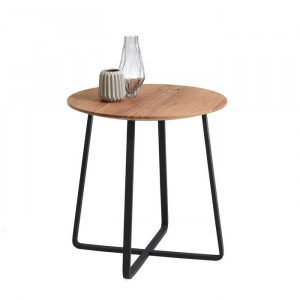 Masuta de cafea Yoris by Schöner Wohnen, lemn masiv/metal, 46,5 x 45 x 45 cm