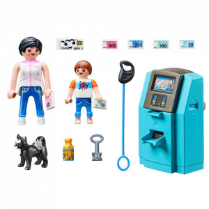 Playmobil Family Fun, Beach Hotel - Turisti la bancomat, multicolor