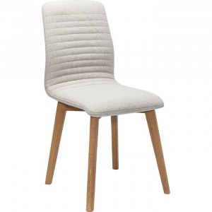 Scaun Lara, textil, alb, 92 x 44 x 40 cm