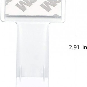 Set de 10 clipsuri pentru tichet de parcare auto Tochek, plastic, transparent, 7,4 x 3,88 cm