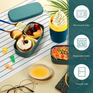 Set de 114 piese pentru pranz Patelai, plastic/hartie/portelan, multicolor