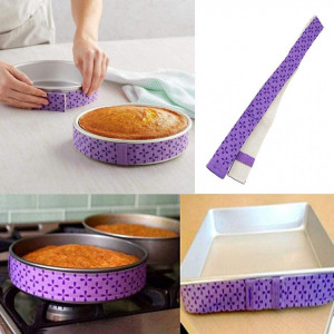 Set de 2 benzi pentru tava de copt INTVN, bumbac/poliester, mov, 80 x 3.7 cm