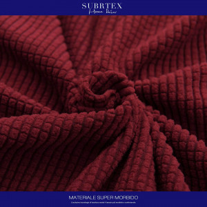 Set de 2 huse pentru scaune Subrtex, textil, rosu, 47 - 60 cm x 38 - 45 cm x 37 - 47 cm