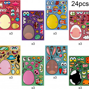 Set de 24 coli de autocolante pentru Paste Qpout, hartie, multicolor