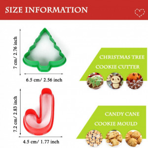 Set de 24 forme pentru prajituri SUNSK, plastic, rosu/verde