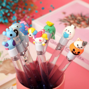 Set de 24 pixuri Yuechen, plastic, multicolor
