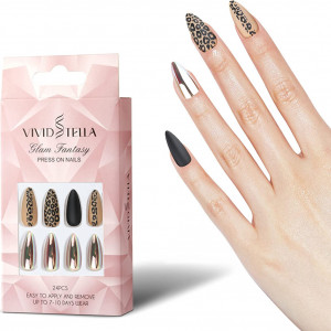 Set de 24 unghii false VIVID STELLA, multicolor