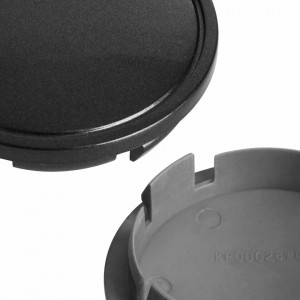 Set de 4 capace centrale pentru roti KitsPro, ABS/metal, gri, 56 mm/ 66 mm