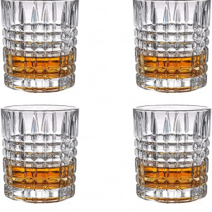 Set de 4 pahare de whisky SkySnow, sticla, transparent, 10 X 8,1 cm, 320 ml