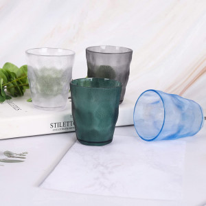 Set de 4 pahare Jodsen, acrilic, multicolor, 220 ml, 5 x 9 cm