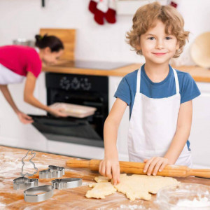 Set de 5 forme pentru biscuiti Joyoldelf, otel inoxidabil, argintiu