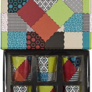 Set de 6 lumanari parfumate WEB2, ceara, multicolor, 5 cm, aroma de vanilie