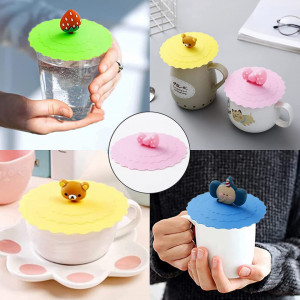 Set de 8 capace pentru cani SUWYNJ, silicon, multicolor, 10 x 10 cm