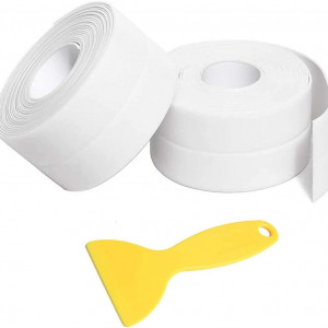 Set role banda de etansare si o racleta Pptabold, PE, alb/galben, 3,2 m