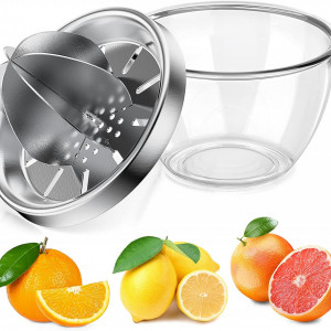 Storcator manual de citrice TREBLEWIND, otel inoxidabil/sticla, 10,7 x 11 cm, 300 ml