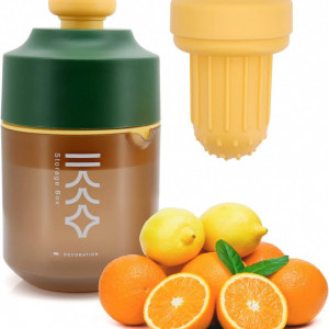 Storcator manual pentru fructe Shineyoo, PP, verde/galben, 9 X 18 cm