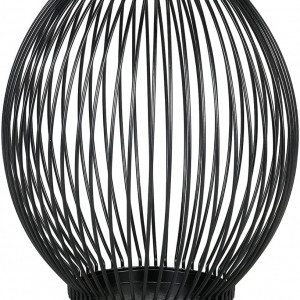 Suport pentru lumanare Encoft, metal, negru, 15,5 x 14 x 9 cm
