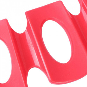 Suport pentru sticle/doze 123 Life, silicon, rosu